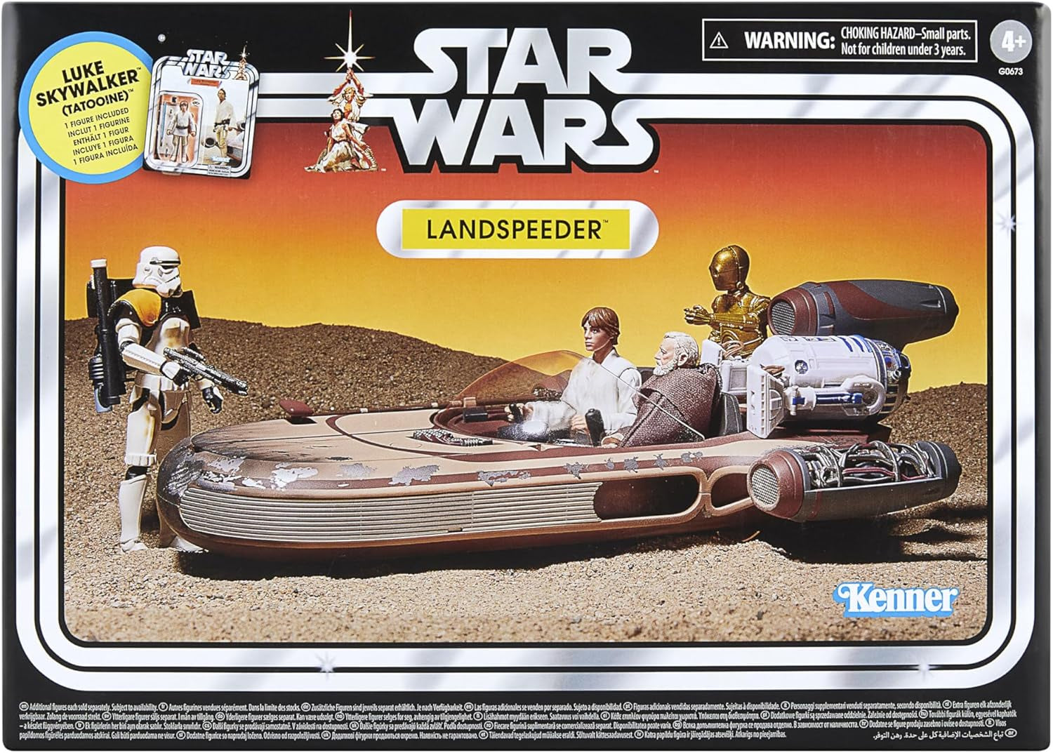 Collezione vintage Star Wars Landspeeder e Luke Skywalker, action figure e veicolo Star Wars: Una nuova speranza, action figure da 9,5 cm Naty Shop Titolo predefinito