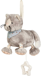 Carillon Sterntaler S gatto Lilly - carillon per bambini in morbido tessuto - peluche da legare per bambini - l'aiuto per dormire ha un effetto calmante a casa e in viaggio, grigio Toys Bebe Naty Shop Titolo predefinito