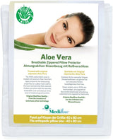 Mediflow 5223 Cuscino ad Acqua con Aloe Vera, Cuscino Ortopedico per Supporto della Colonna Vertebrale Cervicale, 40X80 cm, Bianco, 1 Pezzo (1 Confezione) Naty Shop