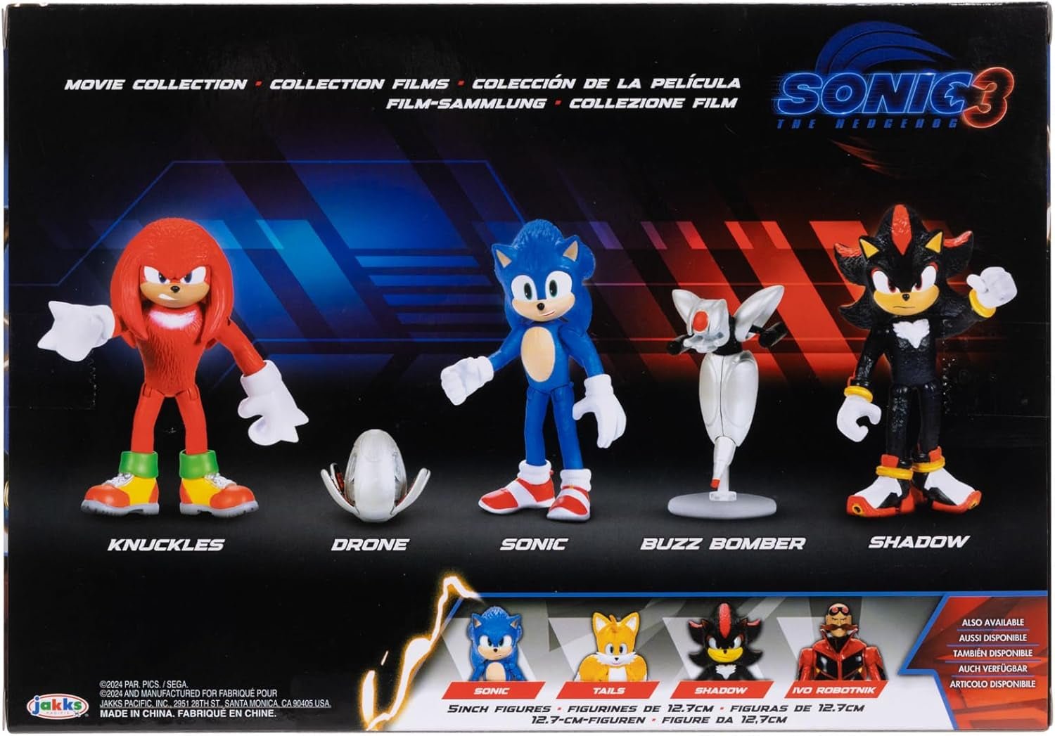 Sonic 3 Movie 6 Cm Action Figures Multipack Action figures Naty Shop