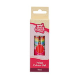 Colorante alimentare Funcakes, gel rosso: colorante alimentare altamente concentrato per pasta, panna, fondente e marzapane. Dosaggio facile. Una sola goccia per creare colori vivaci. Halal. 30 g.