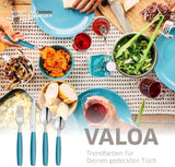 Beckmann & Rommerskirchen 2515 VALOA Besteck Set 4 persone | 16-Teilig | Olio | Spülmaschinenfest | Hochglanzpoliert | Essbesteck: 4X Messer, Gabel, Esslöffel, Kaffeelöffel Cucina Naty Shop