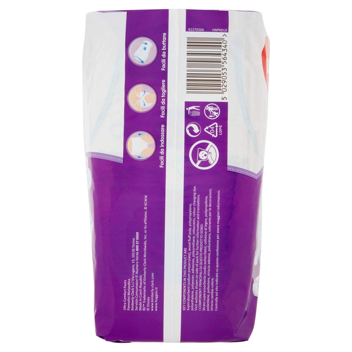 Huggies PANNOLINI Mutandina Pannolini Usa E Getta, Ragazzi/Ragazze, 12kg, 17kg, Multicolor, 14 Pezzi (S)