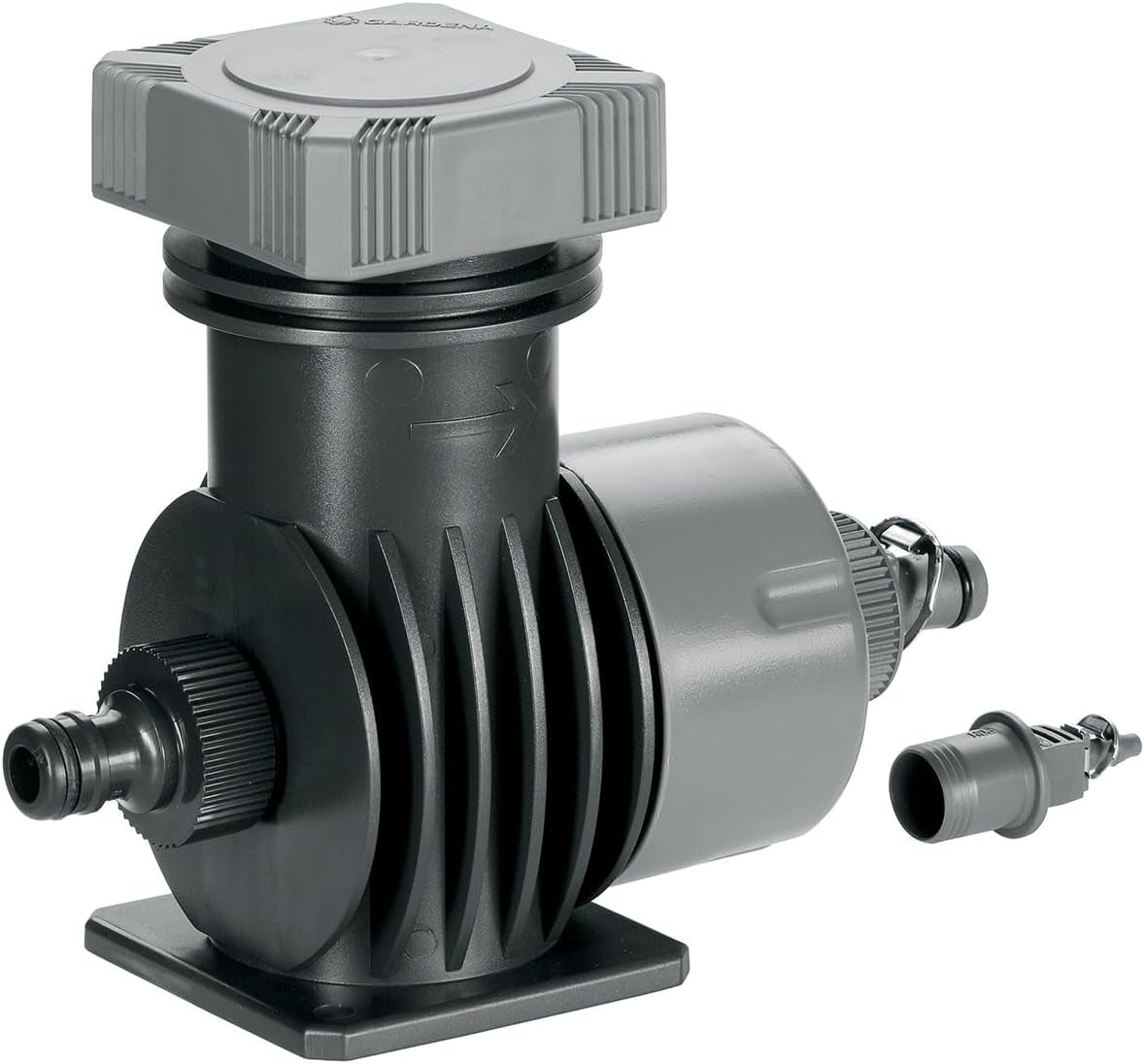 Sistema di irrigazione Gardena Micro-Drip Basic Unit 2000: Unità base per la riduzione della pressione, portata d'acqua ca. 2.000 l/h, tecnologia di collegamento semplice e veloce (1354-20)