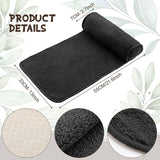Cuscino per il collo per chaise lounge Cuscino per la testa in peluche Cuscino regolabile per il collo Cuscino per il collo del divano in pile antiscivolo per la casa da viaggio Chaise lounge Divano Poltrona (Nero)