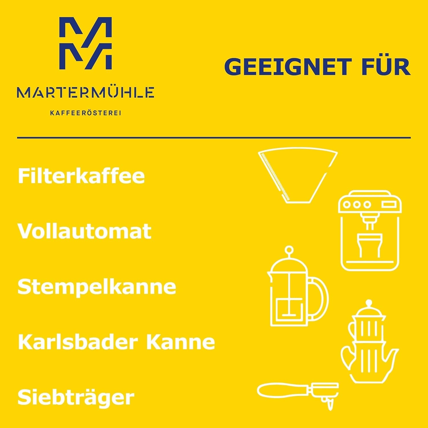 Martermühle Santos Kaffeebohnen 1kg delicato I Arabica I Aroma: Mandorla, Süssliche Milde I Ganze Kaffee-Bohnen schonend geröstet, säurearm