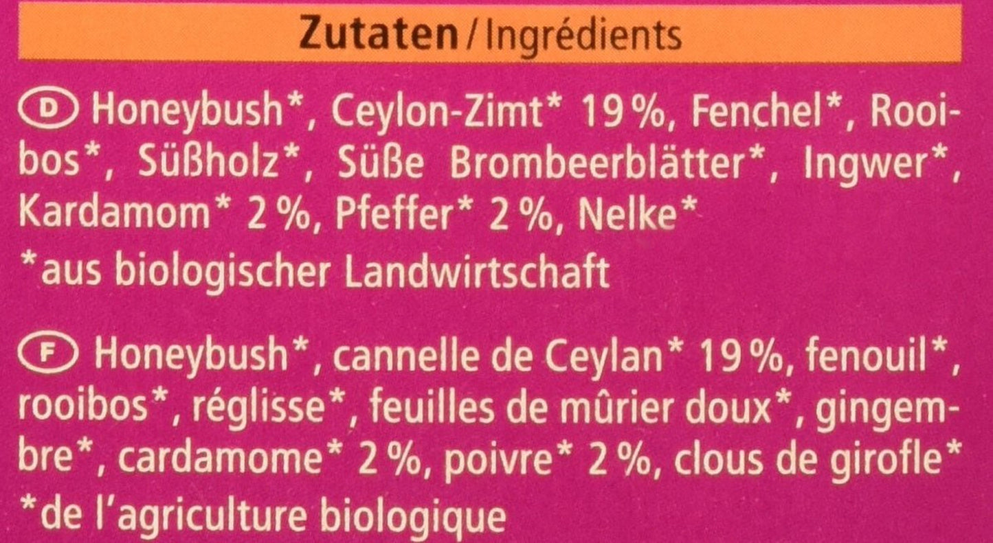 Tè biologico Sweet Chai, 20 bustine di tè, 40 g (confezione da 3)