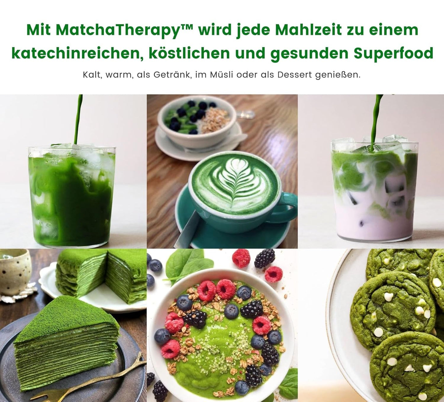 Terapia Matcha 30+ | Polvere di tè matcha biologico | 60 g| Con un contenuto verificato di almeno 30 mg/g di catechina EGCG | Supporta il sistema immunitario e i livelli di energia | Qualità cerimoniale | Tè verde dal Giappone