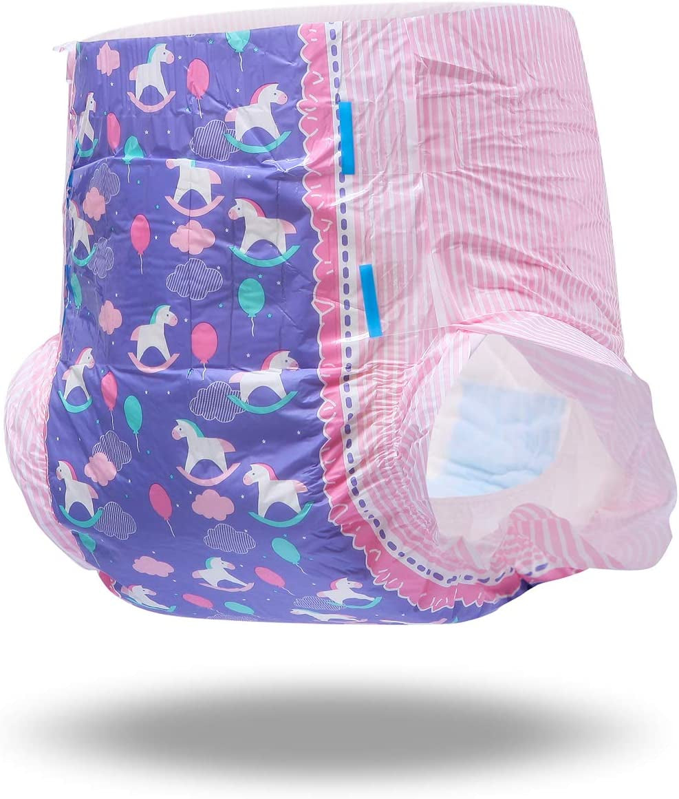 Pannolini Stampati per Adulti 5500-5800ml 10 Pezzi - Small Fantasy (M)