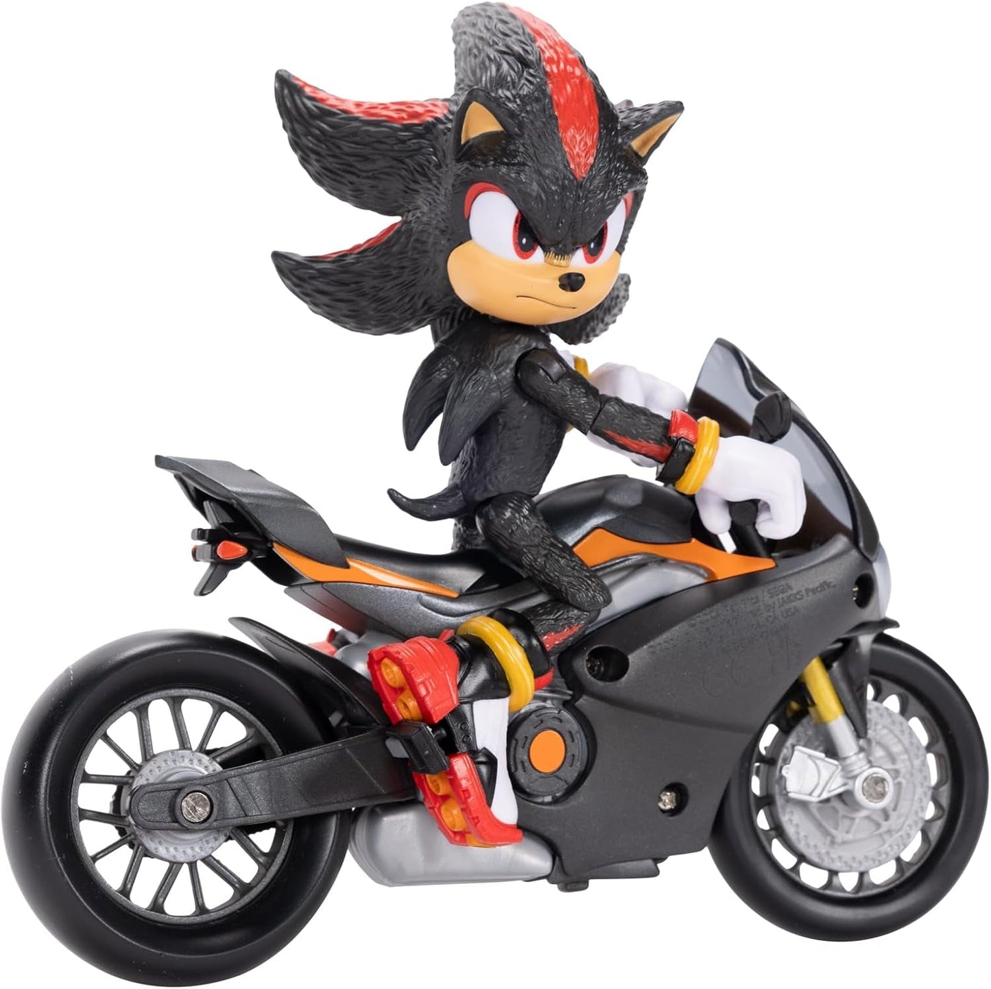 Sonic 3 The Movie Shadow Figure, 15 cm, mobile, incluso Shadow Mobile di Jakks Pacific, acustico, action figure nere Naty Shop