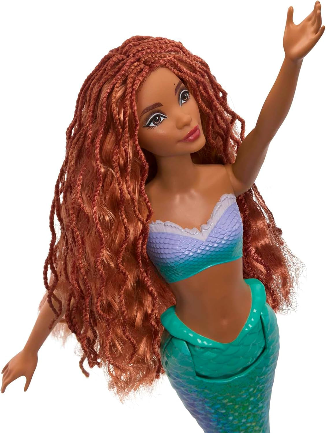 Mattel Disney Ariel - Bambola La Sirenetta, Ispirata al film La Sirenetta, Giocattolo Sirena, Posizionabile, Regali Disney, Giocattolo per bambini dai 3 anni in su, HLX08