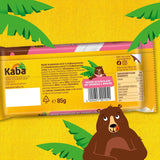 Cioccolato Bianco Kaba al Gusto Fruttato di Fragola e Caramelle Effervescenti, Barretta di Cioccolato, Barretta 85g, Cioccolato Bianco al Gusto Fruttato di Fragola e Caramelle Effervescenti al Gusto Originale Kaba (Confezione da 3)
