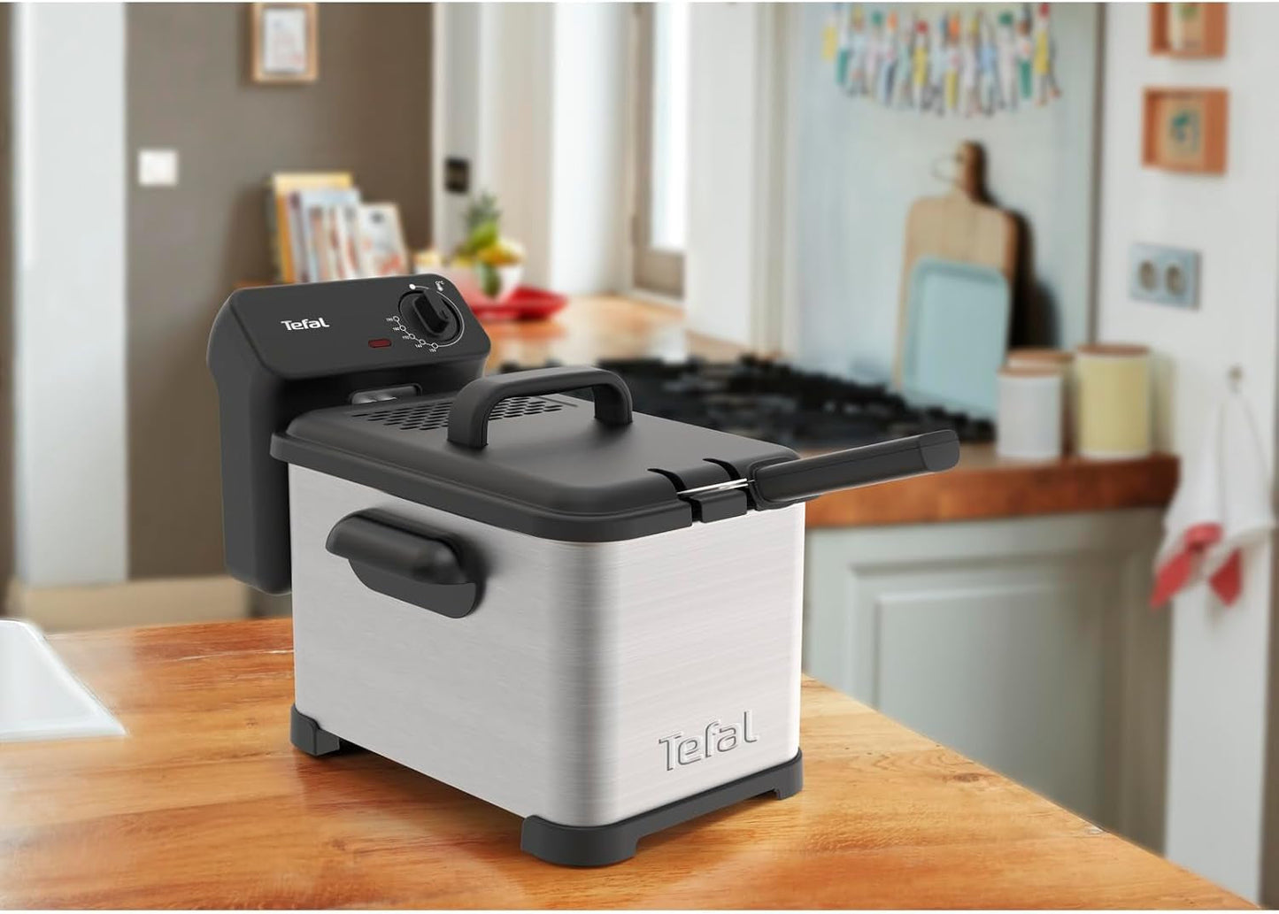 Tefal Family Pro Access 4.0L, 3000 Watt, semiprofessionale, con olio, serbatoio olio estraibile, tecnologia a zona di raffreddamento Elettrodomestici Naty Shop