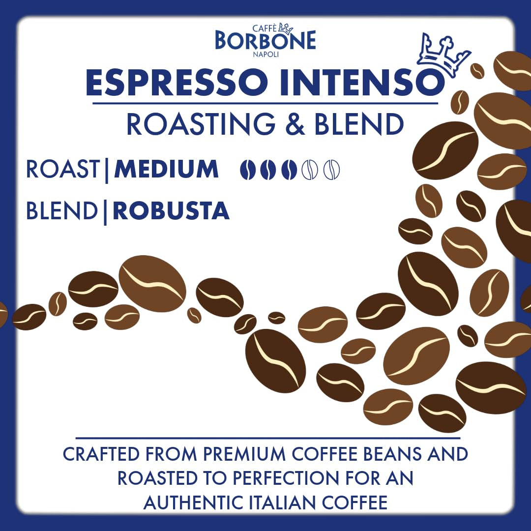 Caffe Borbone Espresso Forza 9/10 Compatibili Nespresso 10 Capsule Caffè