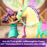 Unicorn Academy AVA e Unicorn Leaf Set - Personaggi originali alti circa 12 cm della popolare serie Netflix Con due accessori e spazzole per capelli Per giochi di ruolo fantasiosi, per bambini dai 4 anni in su Action figures Naty Shop