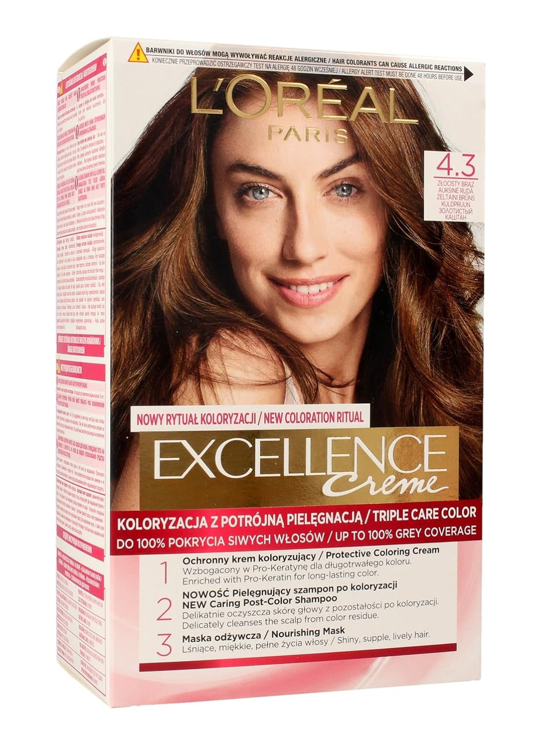 L'Oréal Paris Excellence 6.41 Tintura per capelli - Bronzo Ambrato Chiaro Naty Shop Tintura per capelli 4.3 Castano Dorato