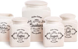 Scatola per biscotti Excelsa, ceramica, bianco avorio, Capacità: 3 litri Contenitori per alimenti Naty Shop