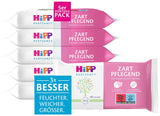 Salviettine umidificate per neonati HiPP Babysanft Delicates 720 pezzi (3 x 240) con estratto di mandorle biologiche, extra delicate sulla pelle per la pulizia delicata della pelle sensibile dei bambini
