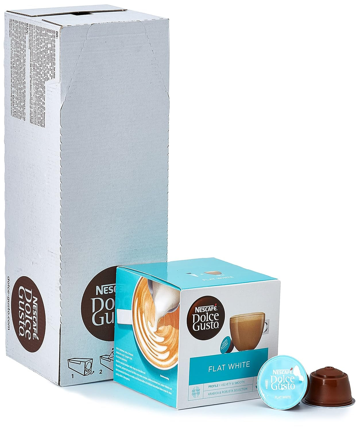 Flat White, 48 Kaffeekapseln e Cappuccino, 48 Kaffeekapseln