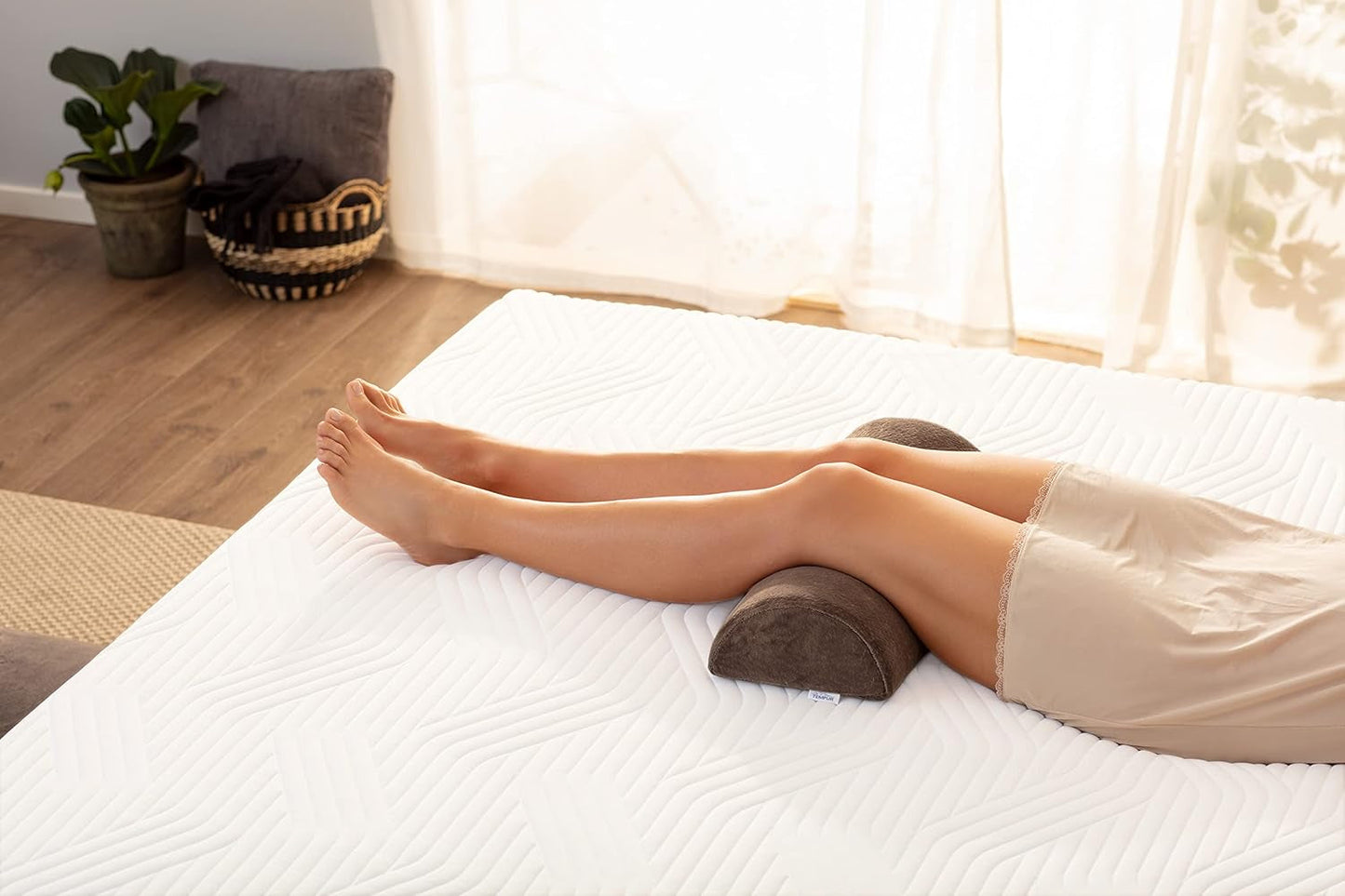 Cuscino universale TEMPUR per gambe, vita e testa, grigio, 50 X 20 X 10 cm Naty Shop cuscini standard
