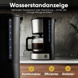 Macchina per caffè espresso con filtro Bomann® | per 12-14 tazze | Macchina per caffè espresso con filtro | Cassa in acciaio inossidabile | Antigoccia | Espresso | Macchina per caffè espresso con filtro | 800 W | KA 6071 CB
