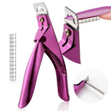 Saviland Tagliaunghie per unghie con 15 magneti, Tagliaunghie per unghie in gel Tagliaunghie per unghie per unghie artificiali Unghie in gel Unghie in acrilico Unghie finte (Rosso Rosso)