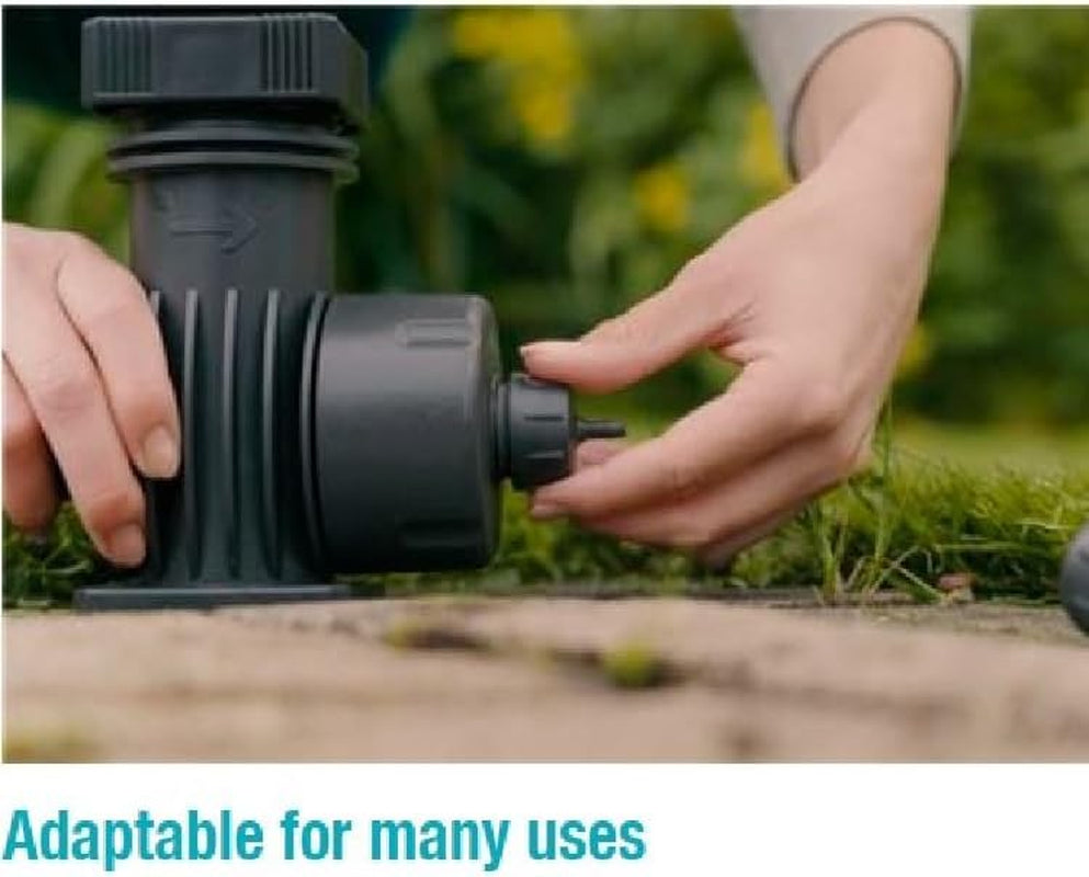 Sistema di irrigazione Gardena Micro-Drip Basic Unit 2000: Unità base per la riduzione della pressione, portata d'acqua ca. 2.000 l/h, tecnologia di collegamento semplice e veloce (1354-20)