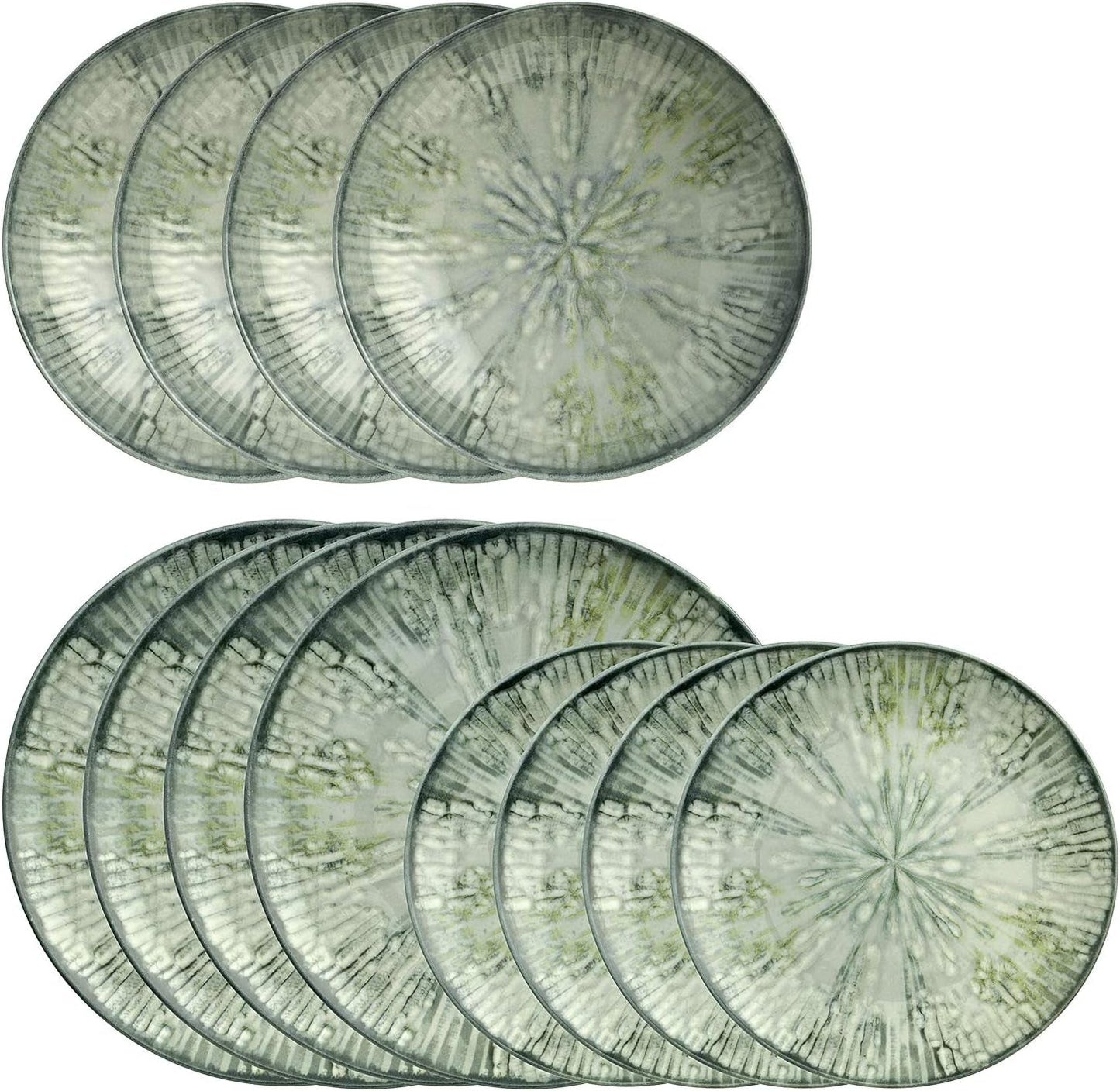 Set stoviglie in porcellana Fusion Grey 67351GA2, 12 pezzi