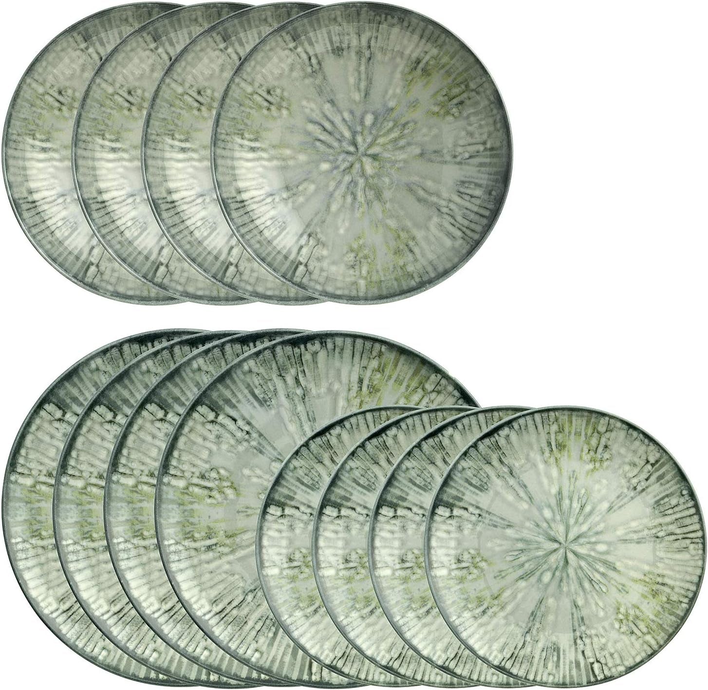 Set stoviglie in porcellana Fusion Grey 67351GA2, 12 pezzi