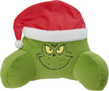 Cuscino Grinch - Cuscino per la Schiena per Letto e Divano, Supporto per la Schiena con Braccioli, Cuscino da Lettura per Schiena, Collo e Testa, Verde, 40 x 38 cm