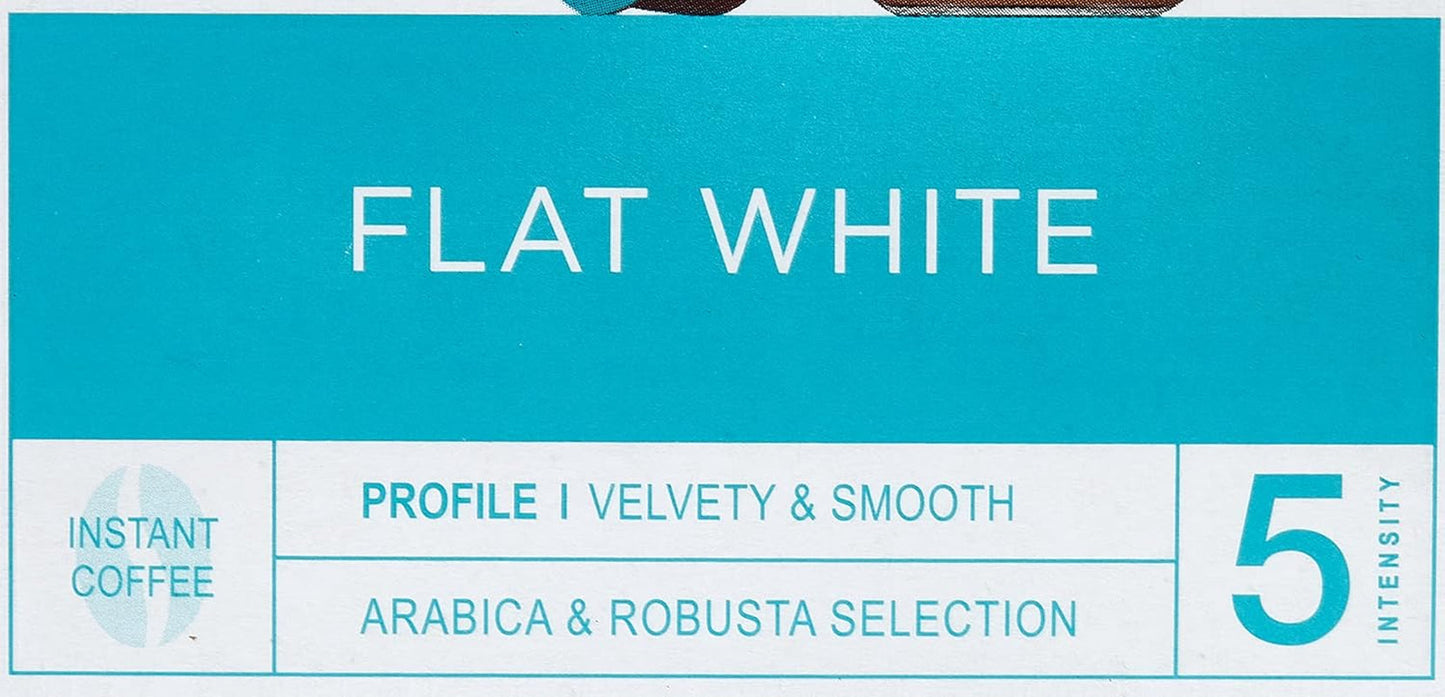 NESCAFÉ Dolce Gusto Flat White, 48 Kaffeekapseln, Arabica e Robusta Bohnen, Cremig-Milchiger Genuss, Kaffeekreation, Coffee-Shop Trend, Aromaversiegelte, Confezione da 9 (3x16 Kapseln)