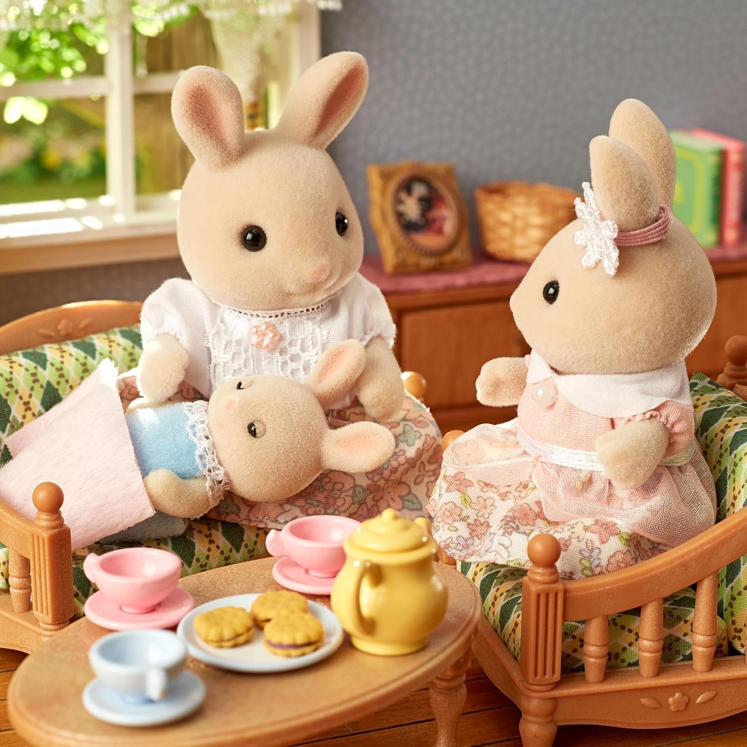 Sylvanian Families L5706 Famiglia Milk Bunny - Figure casa delle bambole Naty Shop Bambole