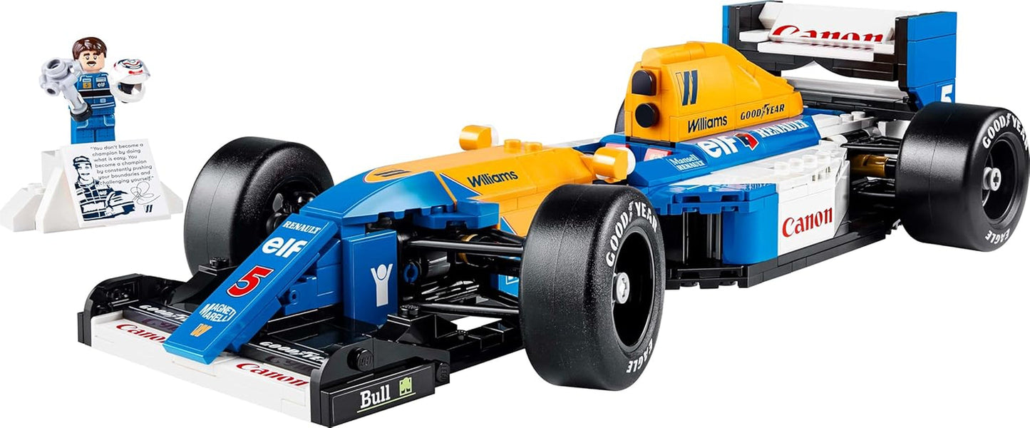 LEGO Icons Williams Racing FW14B con Nigel Mansell - Set modello di auto F1 con minifigure di pilota da collezionare - Decorazione da scrivania con supporto - Regalo per adulti e adolescenti Appassionati di sport motoristici 10353 Set da costruzione Besuche den LEGO-Store