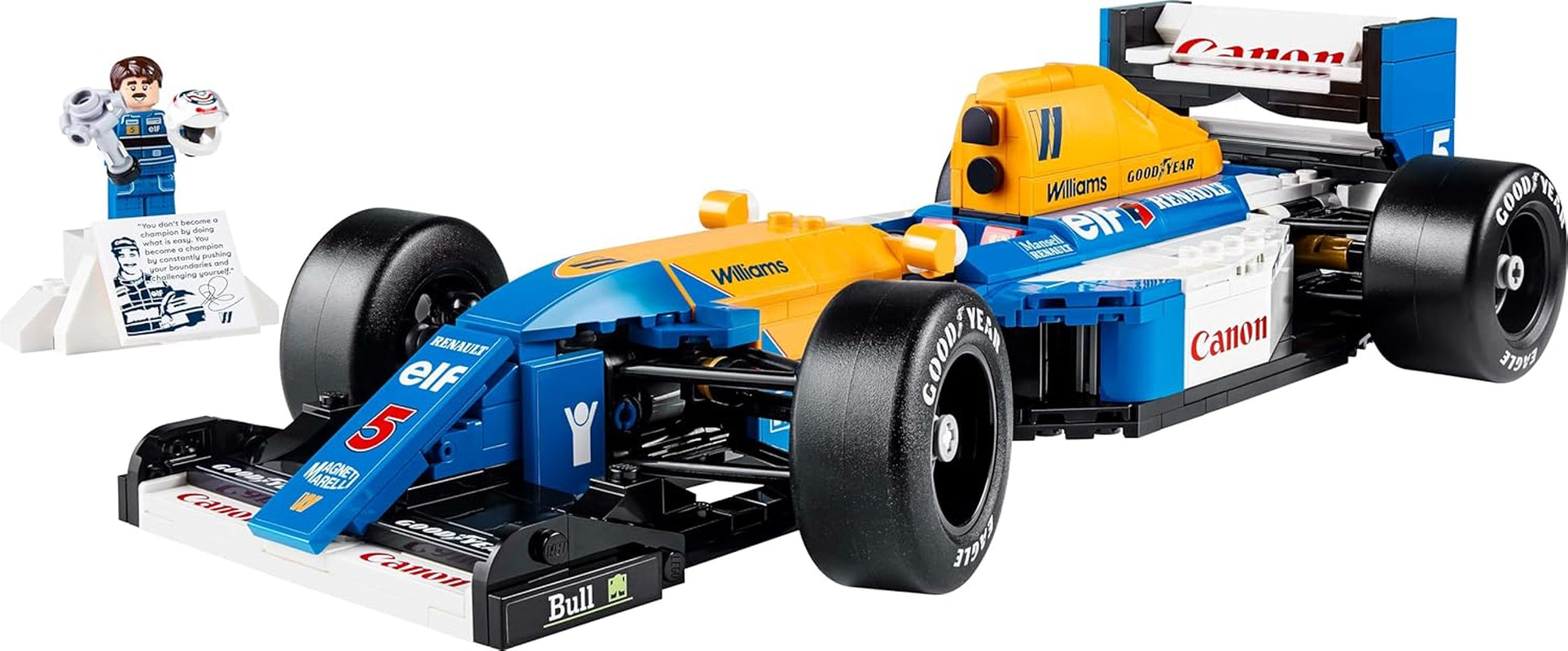 LEGO Icons Williams Racing FW14B con Nigel Mansell - Set modello di auto F1 con minifigure di pilota da collezionare - Decorazione da scrivania con supporto - Regalo per adulti e adolescenti Appassionati di sport motoristici 10353 Set da costruzione Besuche den LEGO-Store