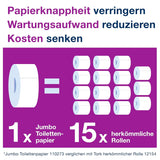 Carta igienica Tork Jumbo White T1, Advanced, 2 strati, 6×380 M, 472118