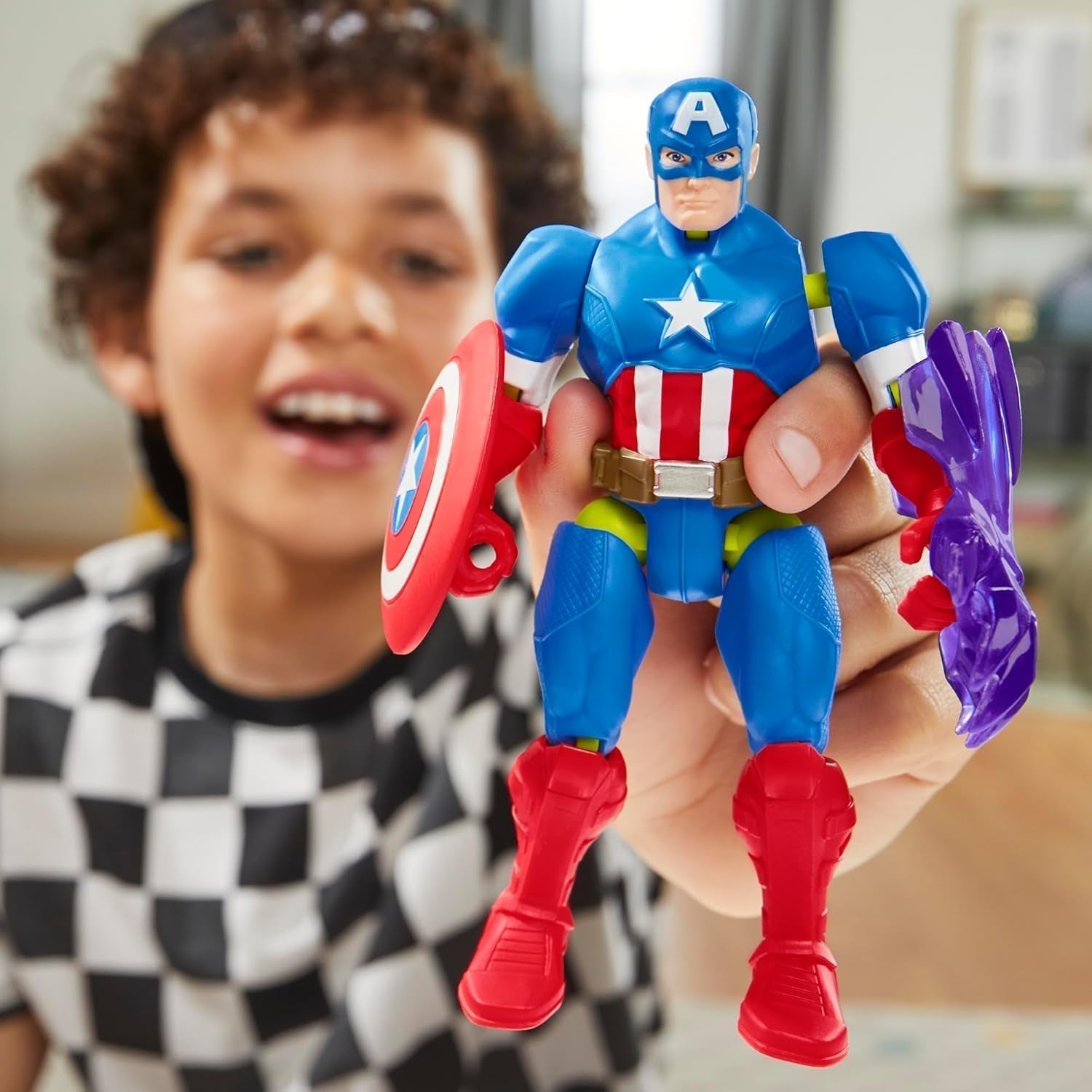 Mixmashers Marvel Capitan America Avengers Mix-And-Match Action Figure e accessori Action figure Naty Shop
