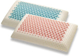Marcapiuma - Coppia Cuscini Supporto Collo in Memory - Miss & Mister - Lato Ultra Traspirante - Fodera in Cotone 100% - Ortopedico - Cuscino Visco Memory Foam - PRODOTTO MEDICO - Made in Italy Naty Shop Cuscini Standard Default Title