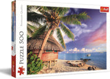 Trefl - Isola di Bora-Bora - Puzzle da 500 pezzi - Visualizza le vacanze fai da te Puzzle Intrattenimento creativo Divertente Puzzle classico per adulti e bambini Puzzle da 10+ Naty Shop Titolo predefinito