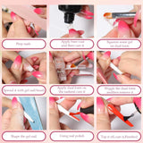 Set di 288 forme per unghie doppie, set per nail art a doppia forma, 12 forme per estensione unghie, forme per unghie in gel, adatte per principianti e manicure