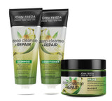 John Frieda - Maschera/Trattamento Deep Cleanse & Repair - Contenuto: 250 ml - Con olio di semi di canapa + avocado nutriente - Maschera lenitiva per capelli danneggiati Maschera per capelli Naty Shop