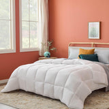 Piumino per tutte le stagioni Linenspa - piumino singolo in microfibra 10,5 Tog - Oeko-Tex, piumino alternativo con piumino, bianco Piumini e trapunte Naty Shop Bianco Letto singolo