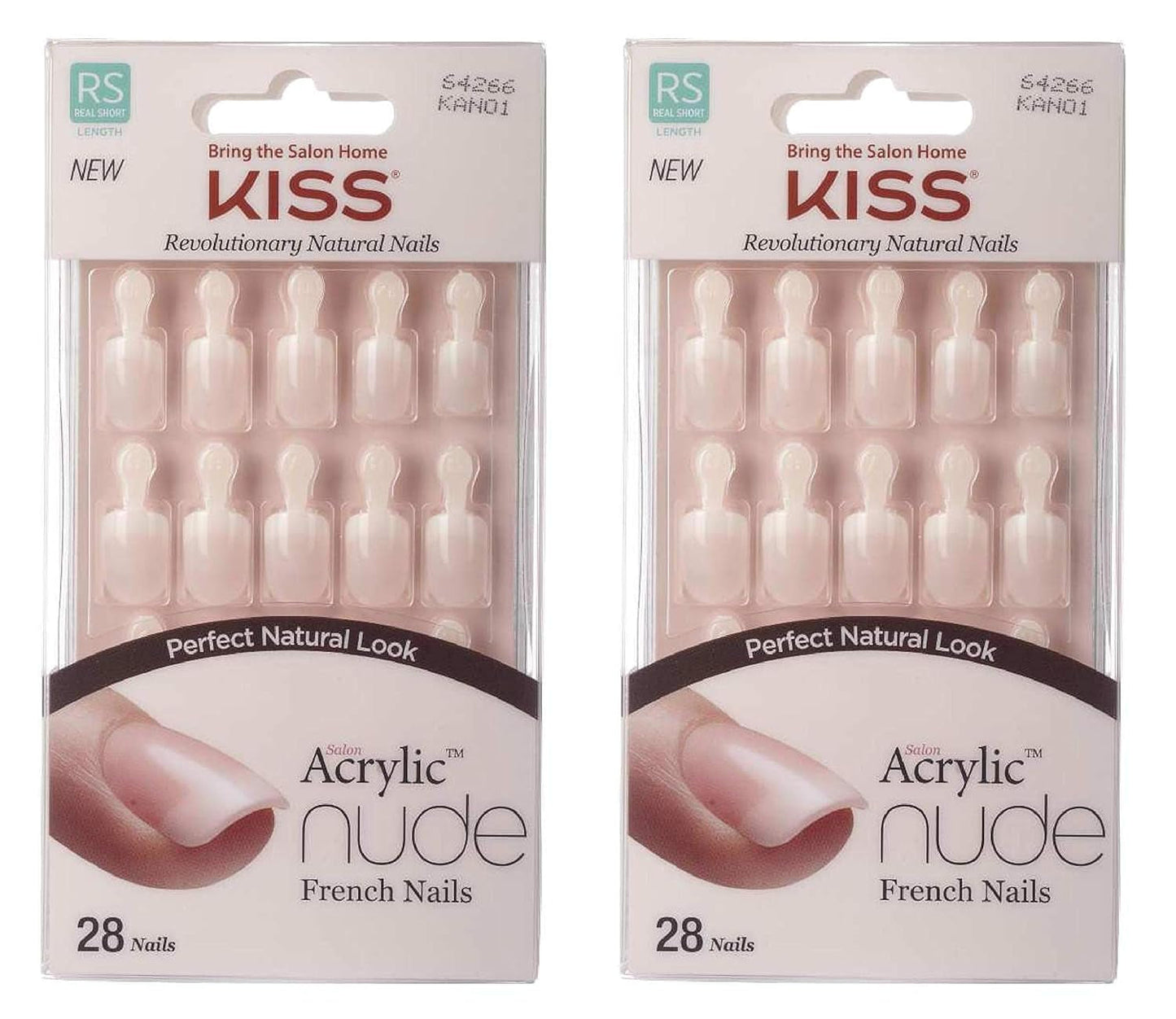 Kiss Nude Nails Unghie stupefacenti (confezione da 2)