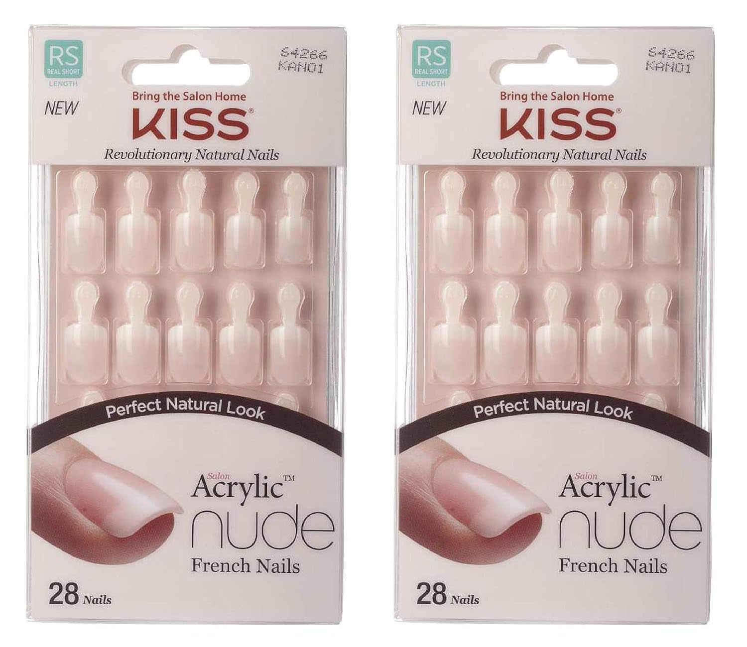 Kiss Nude Nails Unghie stupefacenti (confezione da 2)