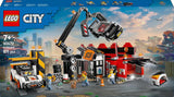 Deposito di rottami LEGO City con macchinine - giocattolo con pressa per rottami e gru, 2 macchinine, 4 minifigure funzionanti ed edificio per uffici - regali di compleanno per ragazzi e ragazze a partire da 8 anni 60472 Besuche den LEGO-Store set di costruzione