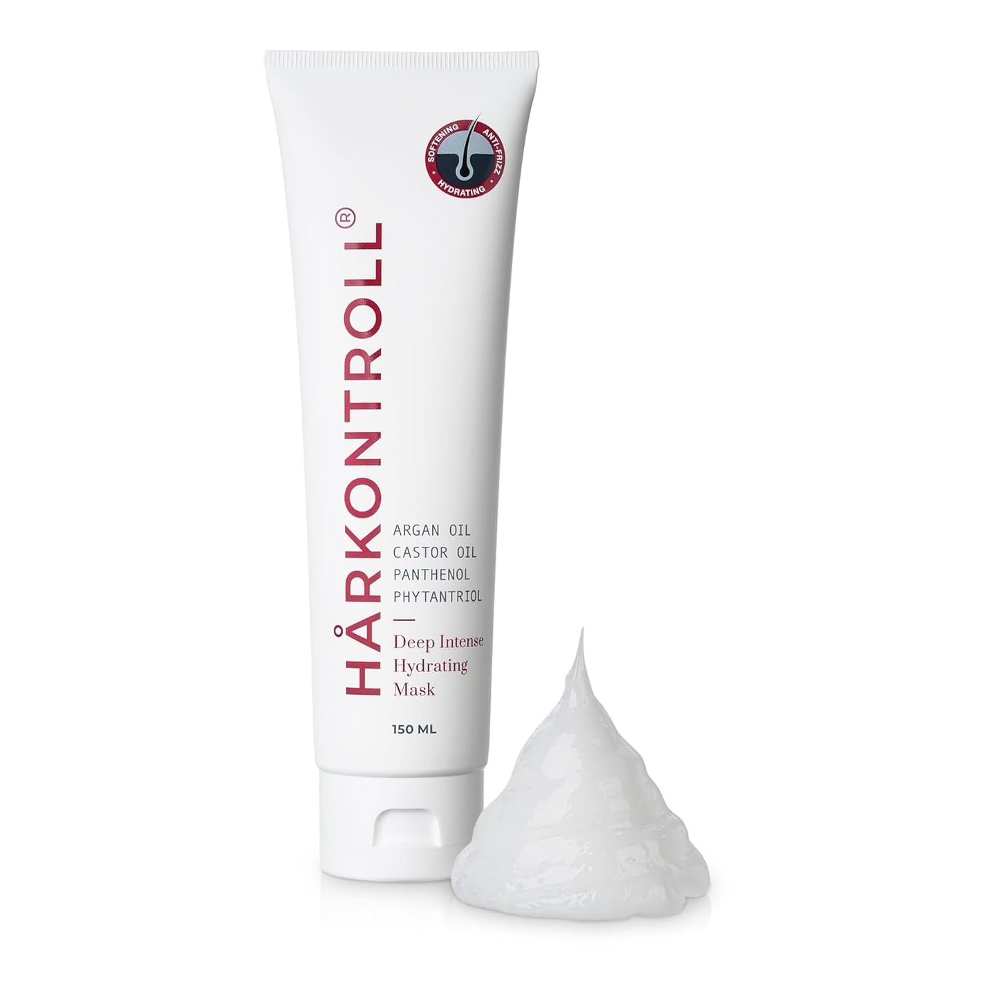 Harkontroll Deep Intense Hydrating Mask, maschera per capelli idratazione intensa, 150 ml Maschera per capelli Naty Shop