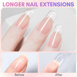 Makartt Poly Nail Extension Gel - 50 ML Extension Builder acrilico Poly Nägel Aufbaugel Extender Gel per gelnägel per Nagelverlängerung, Nagelstärkung, Nail Art Dekoration(Trasparente)