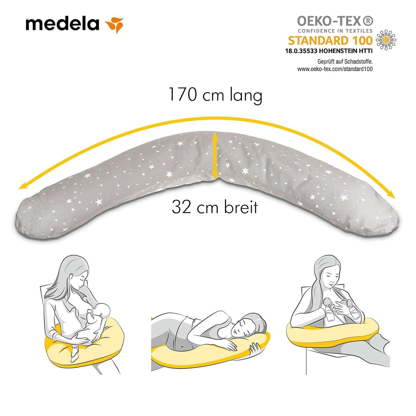 Medela Cuscino Gravidanza e Allattamento - Imbottito con microperle Eps Accessori Alimentazione e Allattamento Bebe Naty Shop