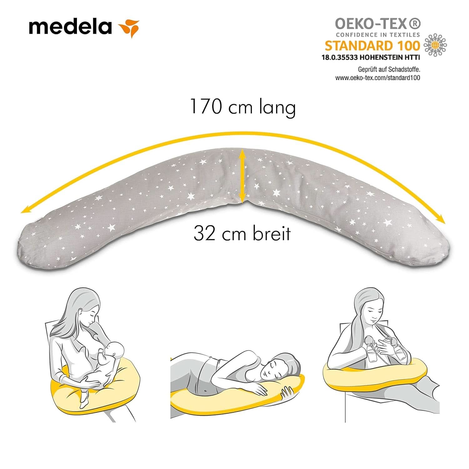 Medela Cuscino Gravidanza e Allattamento - Imbottito con microperle Eps Accessori Alimentazione e Allattamento Bebe Naty Shop