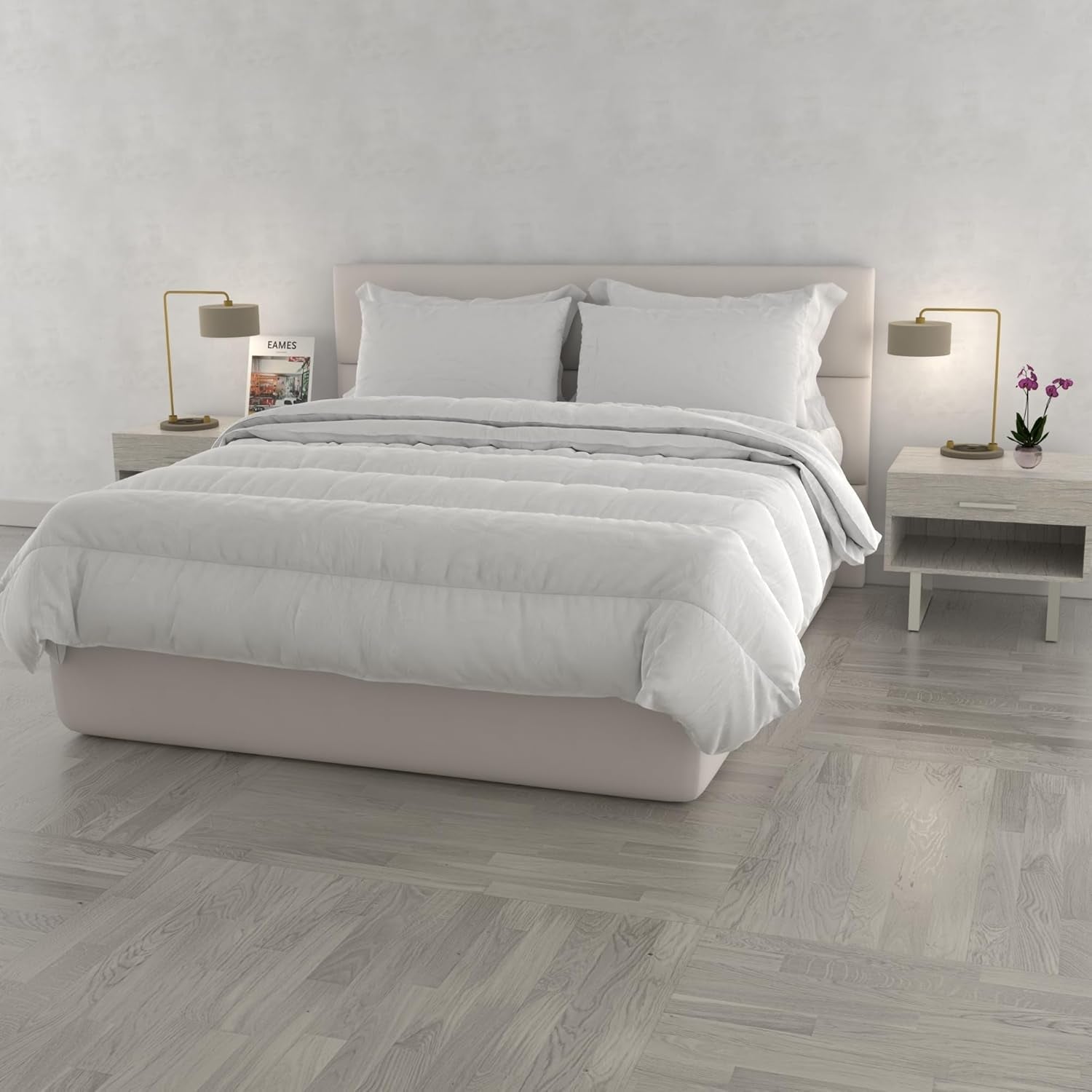 Trapunta Prestige, 4 stagioni, Made in Italy, bianca, 150X200 cm Trapunte e Trapunte Naty Shop 250X200Cm