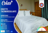 COLAS NORMAND Trapunta Termoregolante, Cool In, Temperato, 140 X 200 Cm, Sudore, Ventilazione Ottimale, 100% percalle, Fresh Feel, Francese, 53130255, Trapunte e Piumini Bianchi Naty Shop
